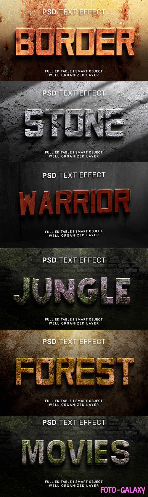 Psd style text effect editable set vol 67
