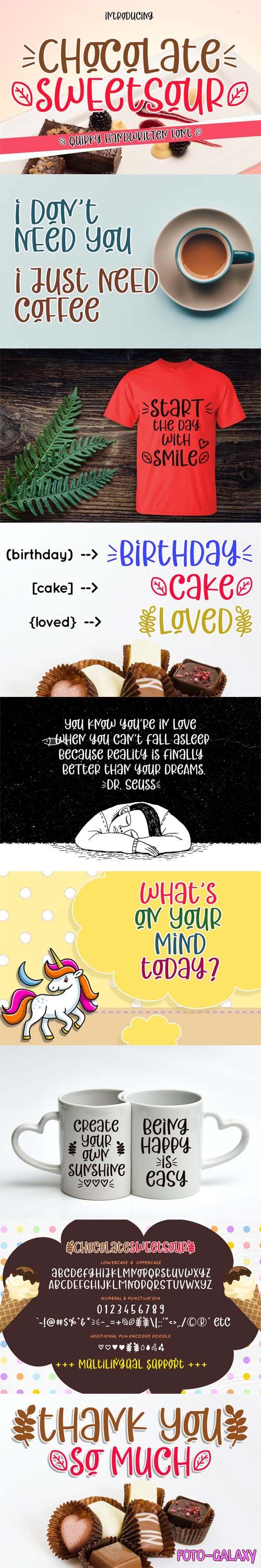 Chocolate Sweetsour - Quirky Handwritten Font