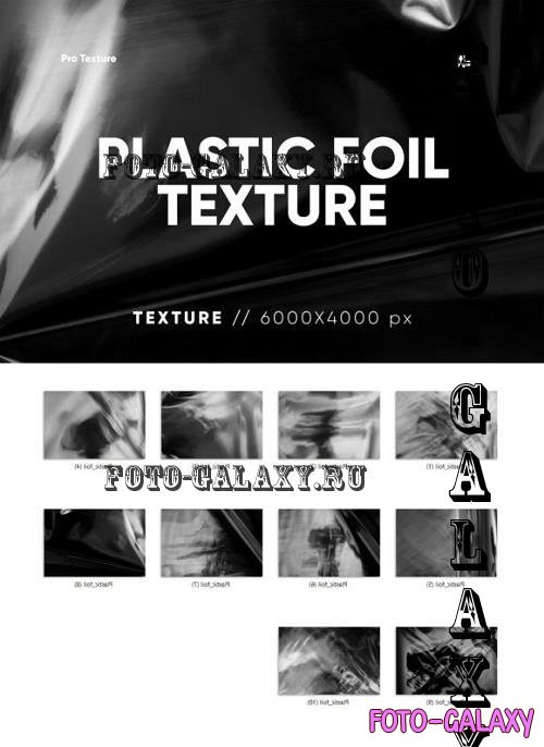 10 Plastic Foil Texture HQ - 10977379