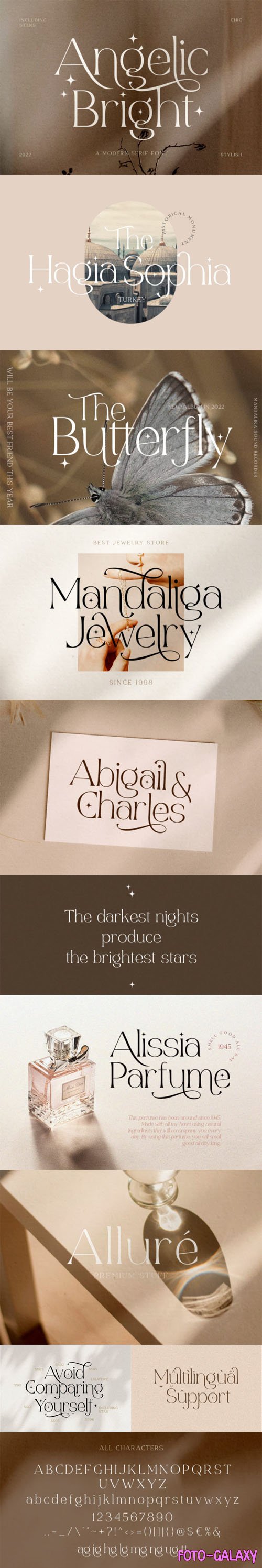 Angelic Bright - Modern Serif Font