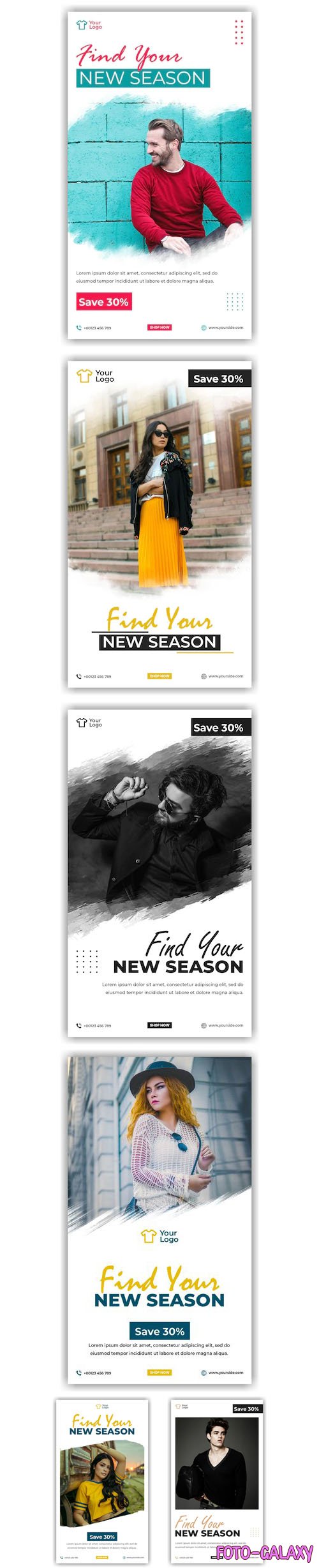 New Season Social Media Insta Stories PSD Design Templates