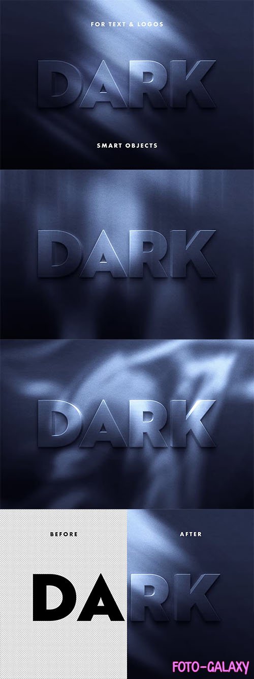 Dark Text Effect Psd