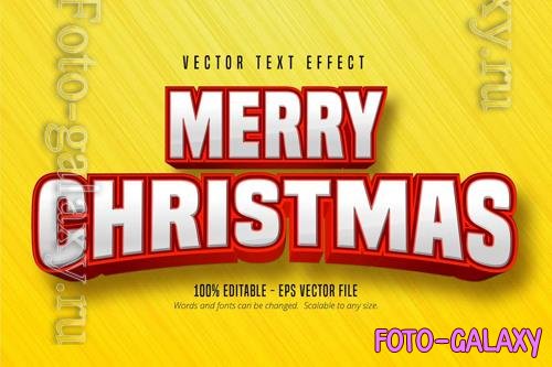 Merry Christmas - Editable Text Effect, Font Style vol 4