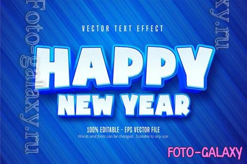 Happy New Year - Editable Text Effect, Font Style vol 2