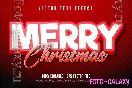 Merry Christmas - Editable Text Effect, Font Style vol 7