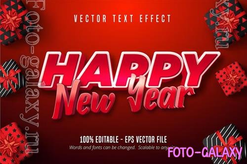 Happy New Year - Editable Text Effect, Font Style