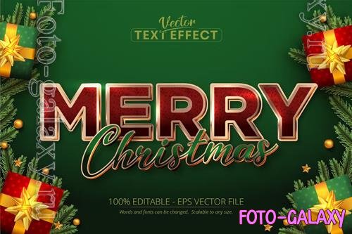 Merry Christmas - Editable Text Effect, Font Style vol 3