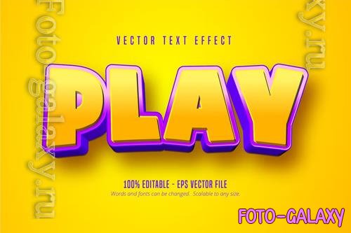 Play - Editable Text Effect, Cartoon Font Style vol 2