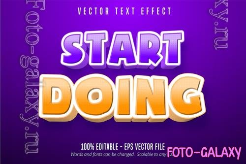 Start Doing - Editable Text Effect, Font Style