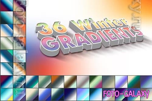 36 Winter Photoshop Gradients