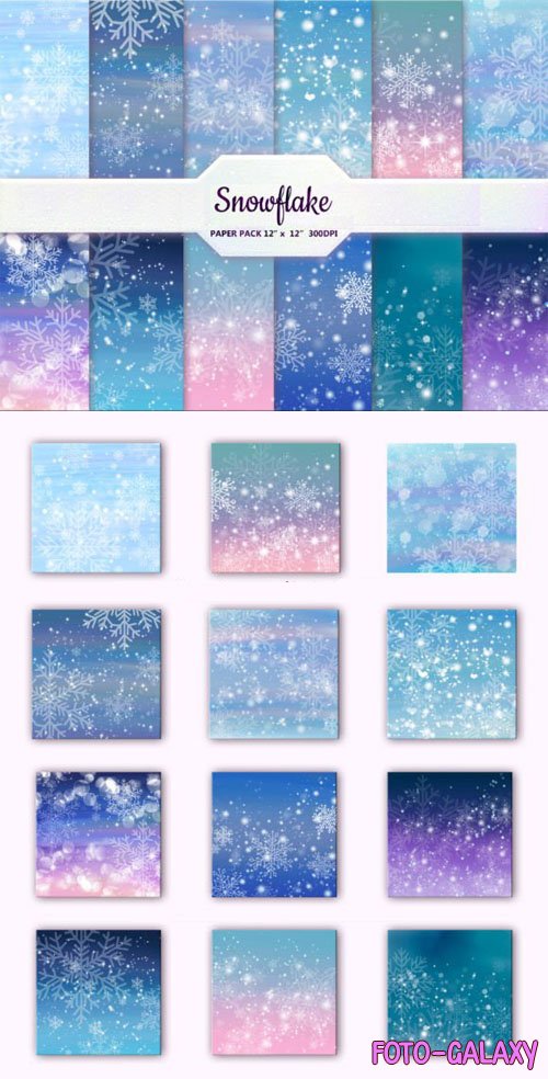 12 Snowflake Textures