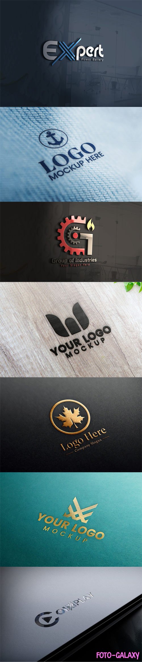 7 Modern Multipurpose Creative Logos PSD Templates