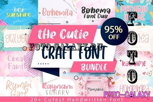 Cutest Craft Font Bundle - Best Handwritten Font Bundle - 1488391