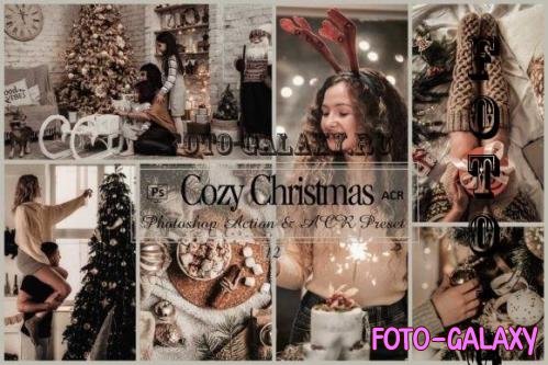 12 Cozy Christmas Photoshop Actions And ACR Presets, Xmas - 2346761