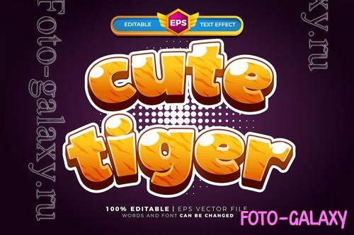 Cute tiger text effect