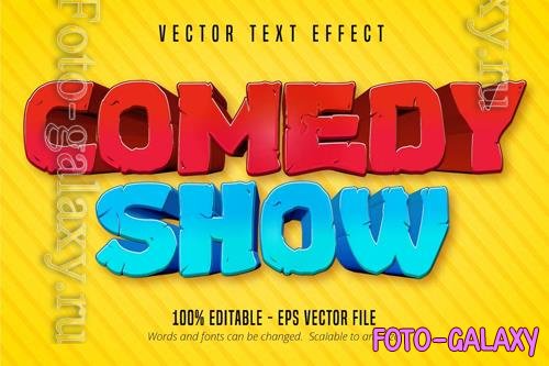 Comedy Show - editable text effect, font style