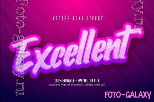 Excellent - Editable Text Effect, Font Style
