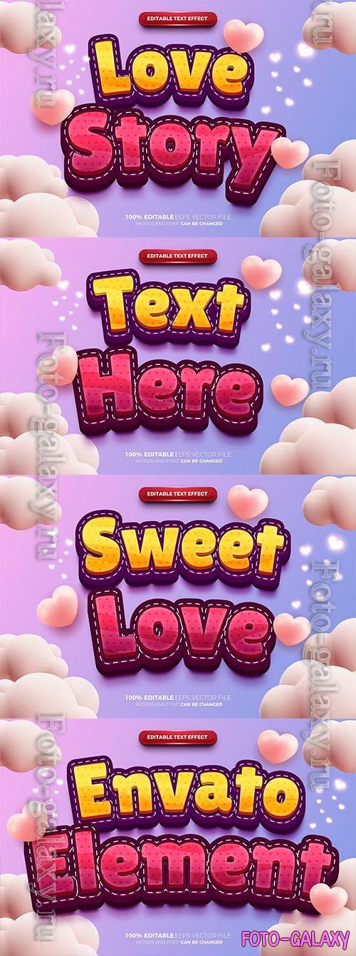 Love Story Text Effect