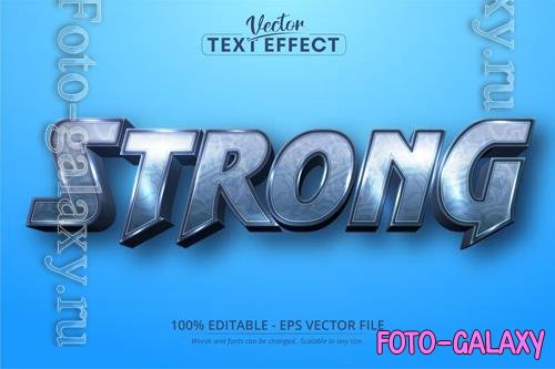 Strong - Editable Text Effect, Cartoon Font Style