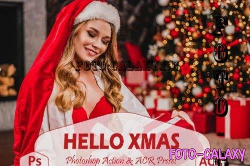 12 Hello Xmas Photoshop Actions And ACR Presets, Eve Blogger - 2358179