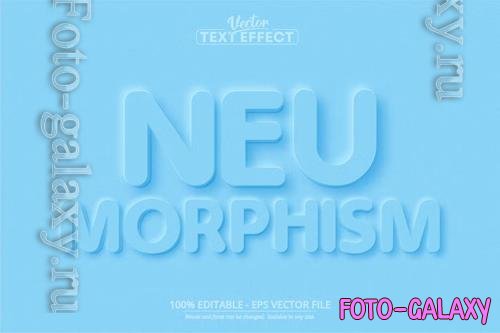Neumorphism - Editable Text Effect, Font Style
