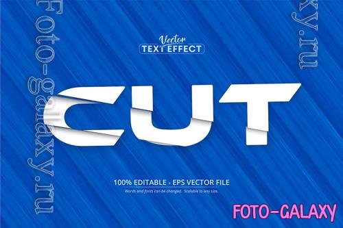 Cut Out - Editable Text Effect, Font Style