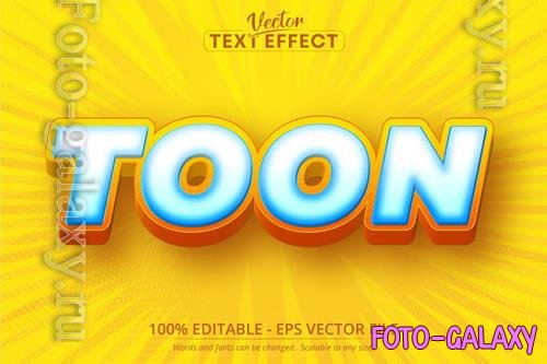 Toon - editable text effect, cartoon font style vol 3