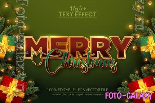 Merry Christmas - editable text effect, font style vol 16