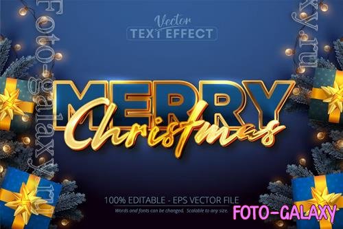 Merry Christmas - editable text effect, font style vol 19
