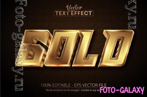 Gold - editable text effect, font style