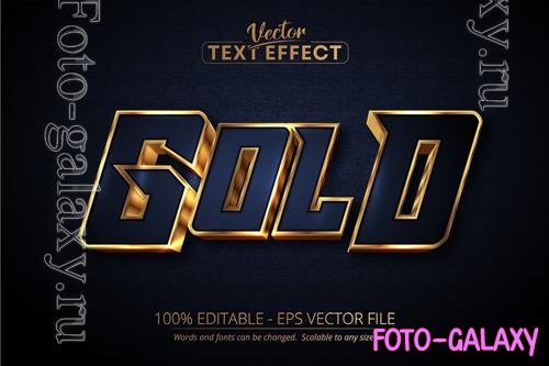 Gold - editable text effect, font style vol 2