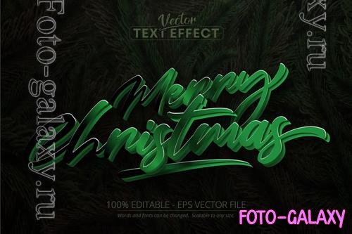 Merry Christmas - editable text effect, font style vol 18