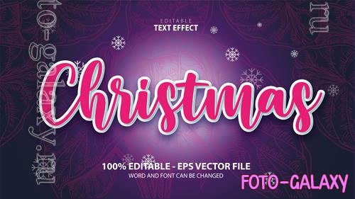 Vector text effect merry cristmas and happy new year vol 4