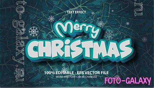 Vector text effect merry cristmas and happy new year vol 11