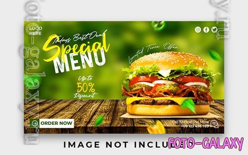 PSD special delicious burger web banner design template vol 3