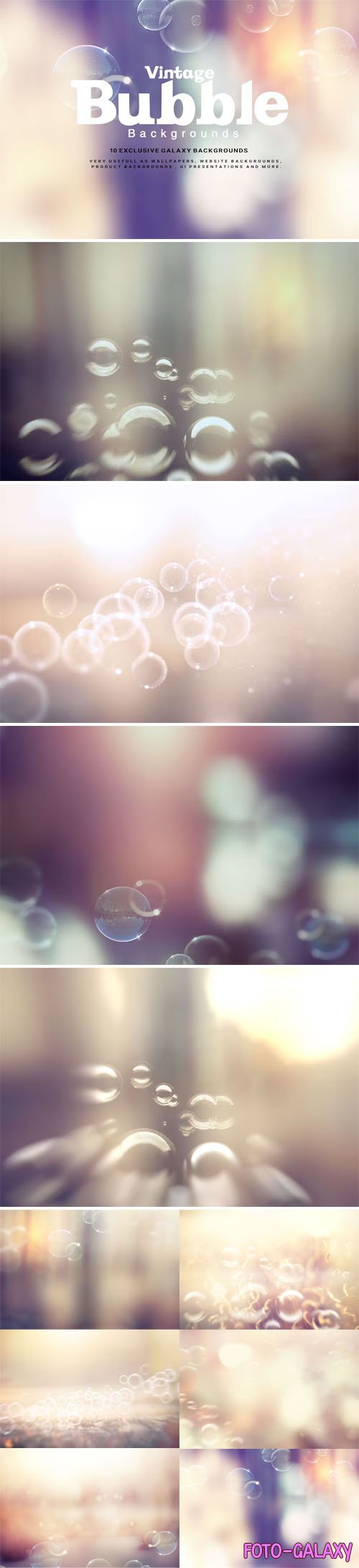 10 Vintage Bubble Overlays for Photoshop