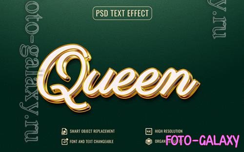 Psd luxury 3d shiny text effect