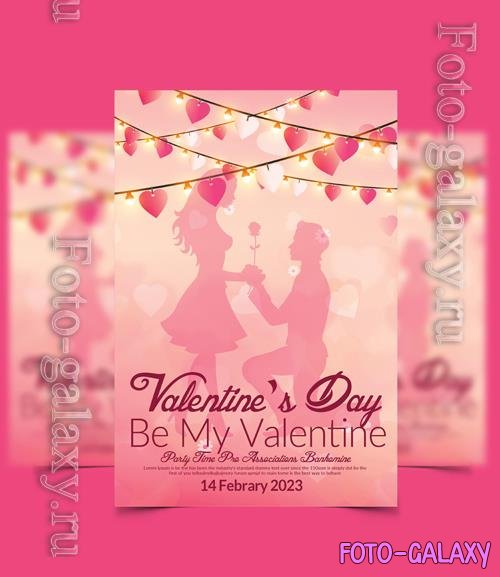 PSD happy valentine day party flyer vol 9