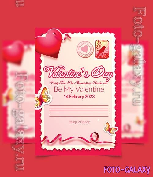 PSD happy valentine day party flyer vol 10