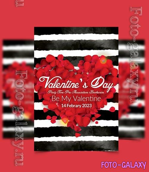 PSD happy valentine day party flyer vol 7