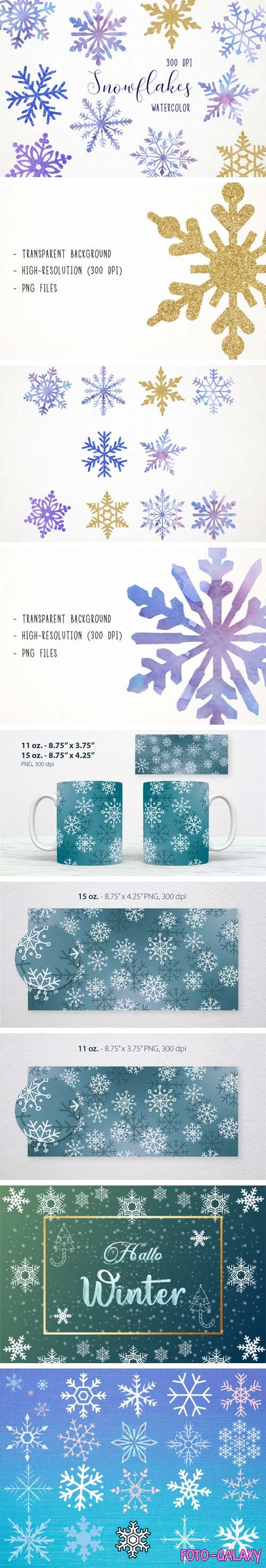 Snowflakes - Clipart Collection