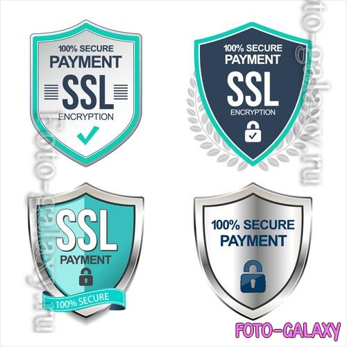 Vector collection of ssl protection secure icon vector illustration isolated on white background vol 2