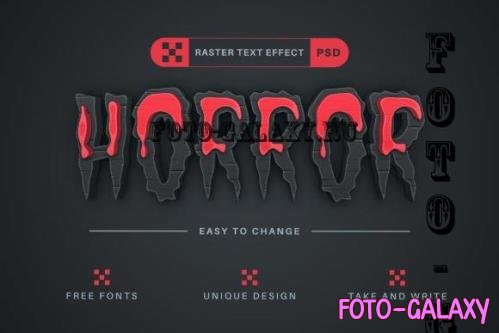 Horror - Editable Text Effect - 14481683