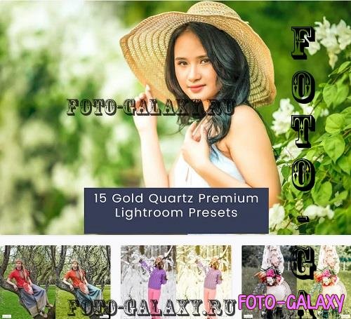 15 Gold Quartz Premium Lightroom Presets - SPM3SDZ