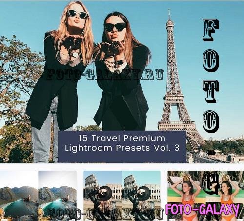 15 Travel Premium Lightroom Presets Vol. 3 - UEK6PSD