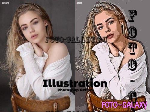 Illustration Photoshop Action - 5319696