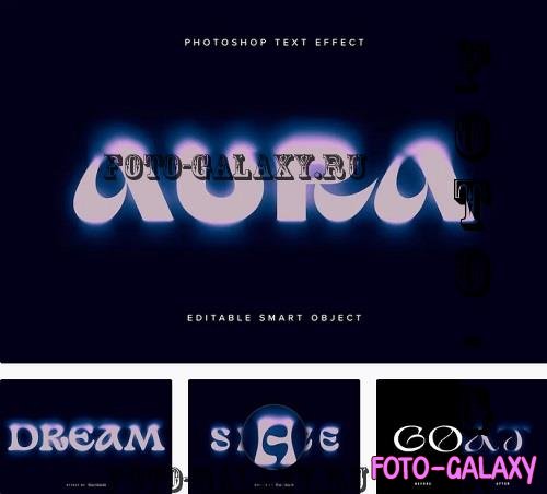 Blurred Aura PSD Text Effect - F7XKNT9