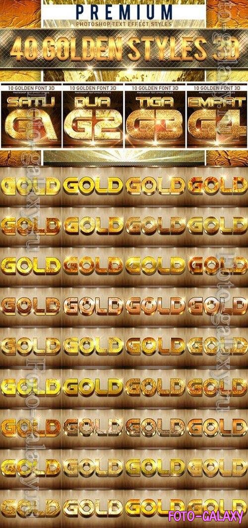 40 Golden Styles 3D