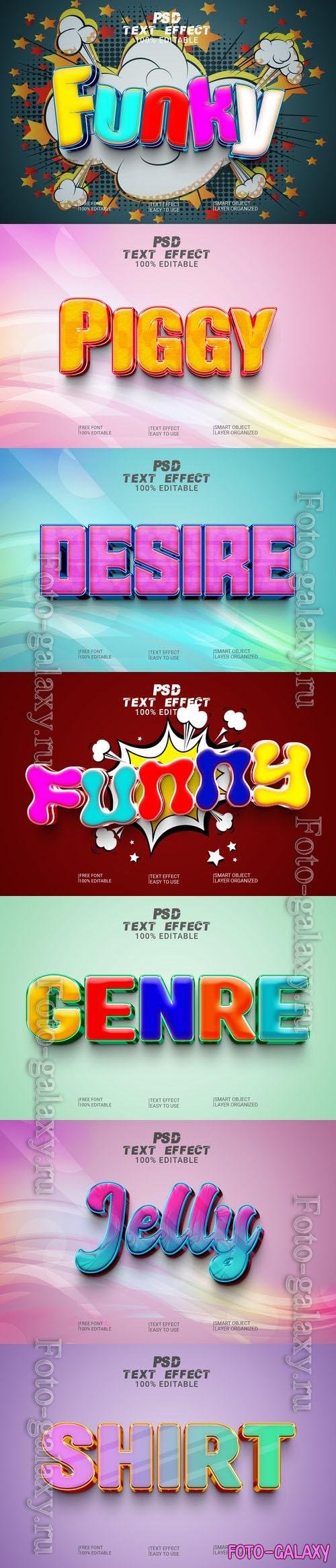 Psd style text effect editable set vol 437 