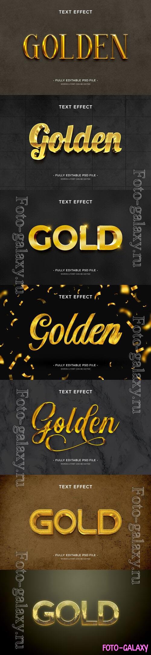 Psd style text effect editable set vol 436 